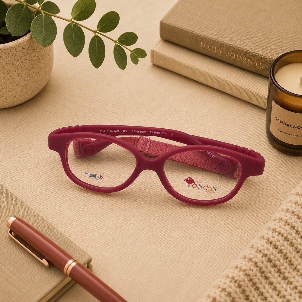 Dilli Dalli Intelliflex Kids Eyeglasses Glasses Cake Pop Raspberry Frames